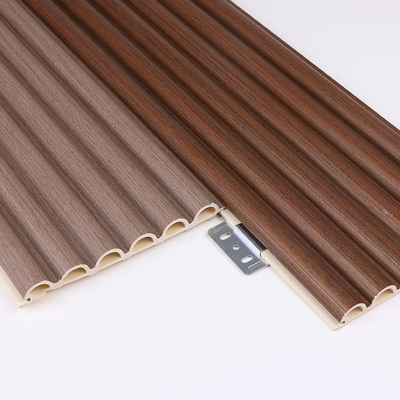 tablero plástico de madera del arco del PVC del panel de pared de la decoración interior de 15m m