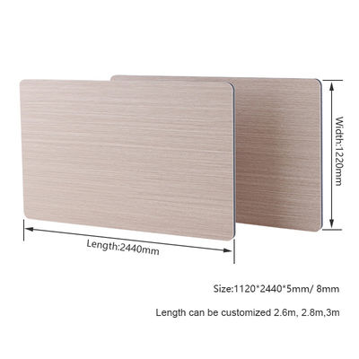 los paneles de pared de madera del PVC del grano del panel de pared de la decoración interior de 5m m 8m m