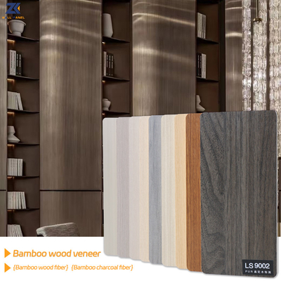 Los paneles de pared interior de bambú impermeables ignífugos de la fibra del grueso 8m m