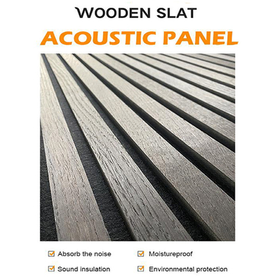 El panel de pared interior acústico de madera de los listones del MDF 2400*600*22m m