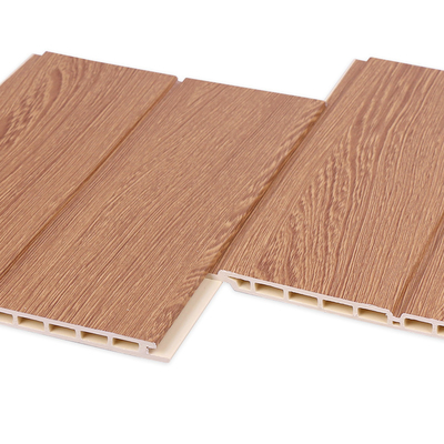 El compuesto plástico de madera antimicrobiano WPC estrió resistencia ULTRAVIOLETA del panel de pared
