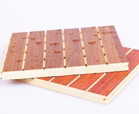 OEM fonoabsorbente compuesto plástico de madera de los paneles de la prenda impermeable WPC