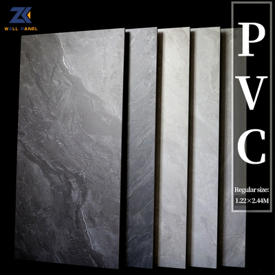 El panel de pared de madera de la chapa de Crystal Board Simulation Waterproof Marble del carbono