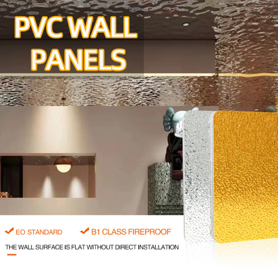 ODM de bambú del OEM de los paneles de pared de la fibra del PVC del panel de la ondulación del agua