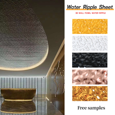 Prueba de Crystal Water Ripple Panel Moisture del carbono ISO9001
