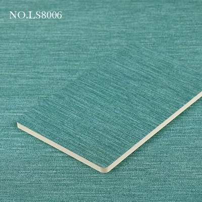 Interiores Hogares Panel de pared de PVC de tela impermeable de carbón de bambú de 8 mm