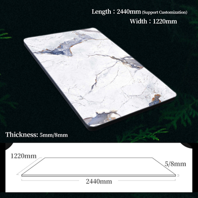Impermeable y fácil de instalar paneles de carilla de madera de mármol paneles de pared decorativos interiores nuevos productos paneles de pared de mármol