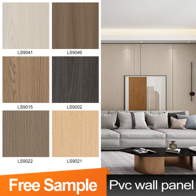 Panel de pared decorativo de bambú de carbón flexible de 5 mm de grano de madera