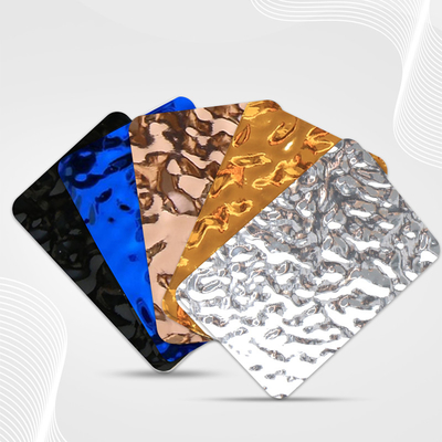 3d de lujo de agua ondulación tablero de carbón de fábrica suministro de carbono placa de cristal panel de pared