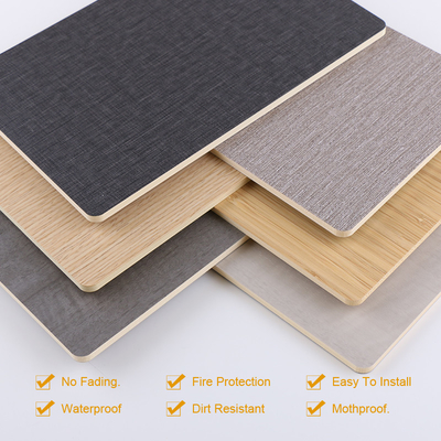 Paneles de pared de fibra de bambú de tela impermeable ecológica decorativa de lujo
