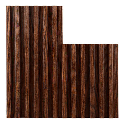 Parrilla estriada plástica de madera anti del panel de pared de la corrosión 3D