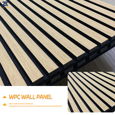 El panel acústico de madera de madera sólido de los materiales de la decoración interior del panel de las ventas directas de la fábrica