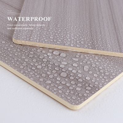 Los paneles de pared de bambú modificados para requisitos particulares interiores de la chapa de madera del carbón de leña del grano de madera impermeable
